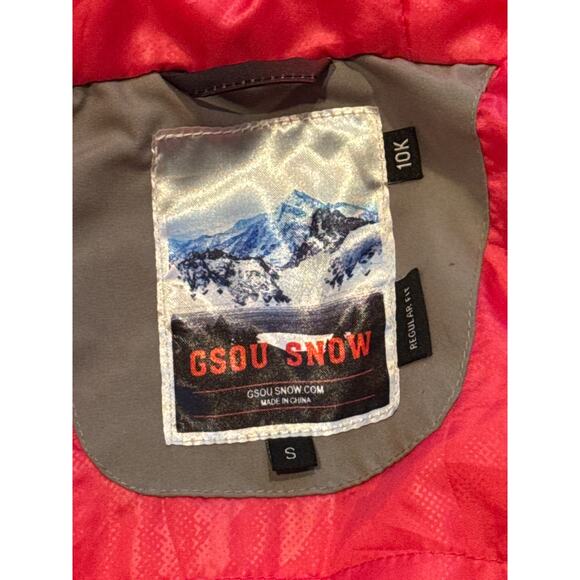 2010s Gsou Snow Geometric 10K Waterproof Ski Jacket snowboard winter Small - Picture 11 of 16